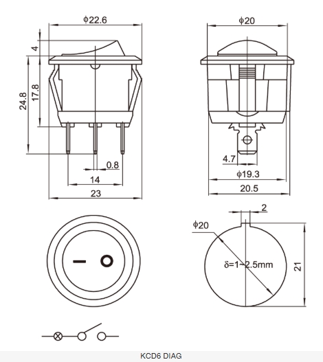 KCD6-101N-106R/G KCD6-101N-106R/G