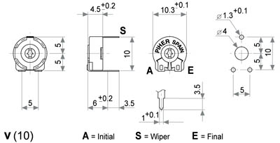 220Ω trimer οριζοντιο